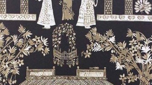 Pavilion Garden Chocolate-Gold NCW4272-04